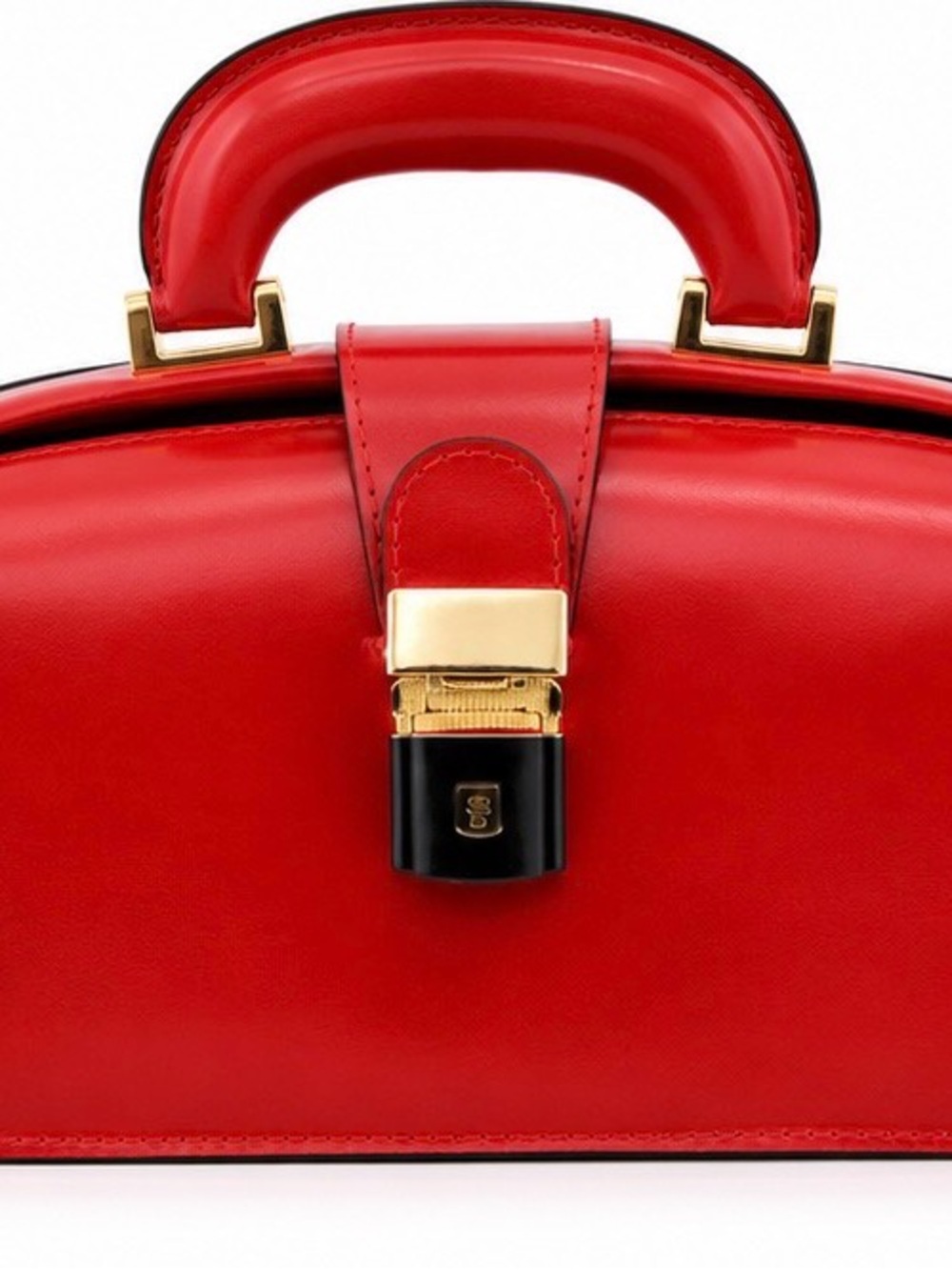 Red Leather Top-Handle Women's Bag - Luxury Design